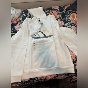 NWT Adidas White Sweatshirt-Large